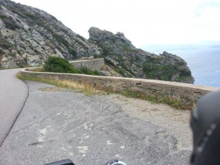 Korsika, Cap Corse, Steilküste, die Kurve und Ich